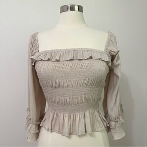 Mustard Seed Boutique Ruffle Off Shoulder Top